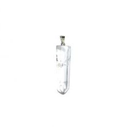 Colgante Punta Facetada Cuarzo Cristal 3.5cm